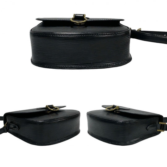 LOUIS VUITTON Shoulder Bag Epi Leather black Epi Mini Saint-Cloud