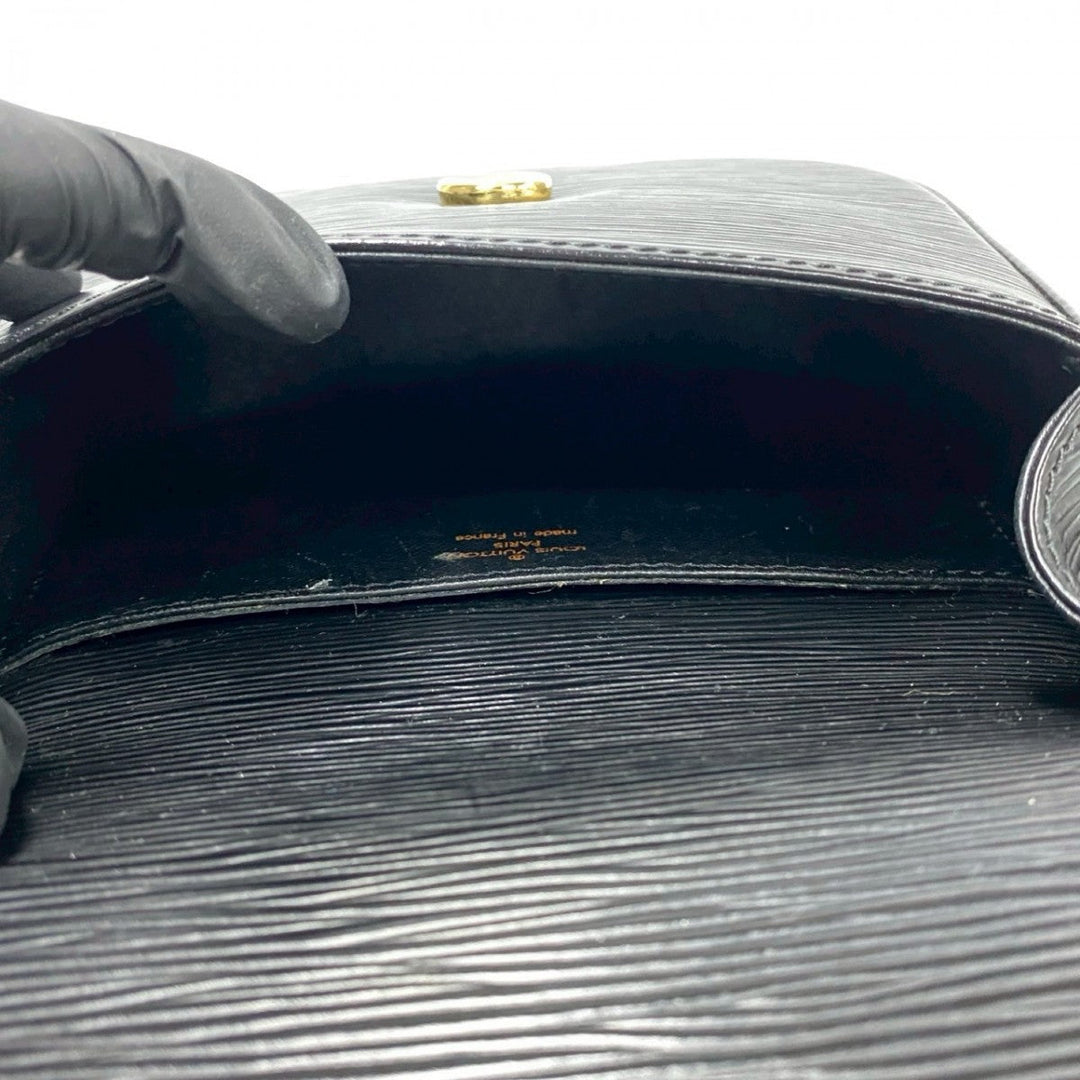 LOUIS VUITTON Shoulder Bag Epi Leather black Epi Mini Saint-Cloud