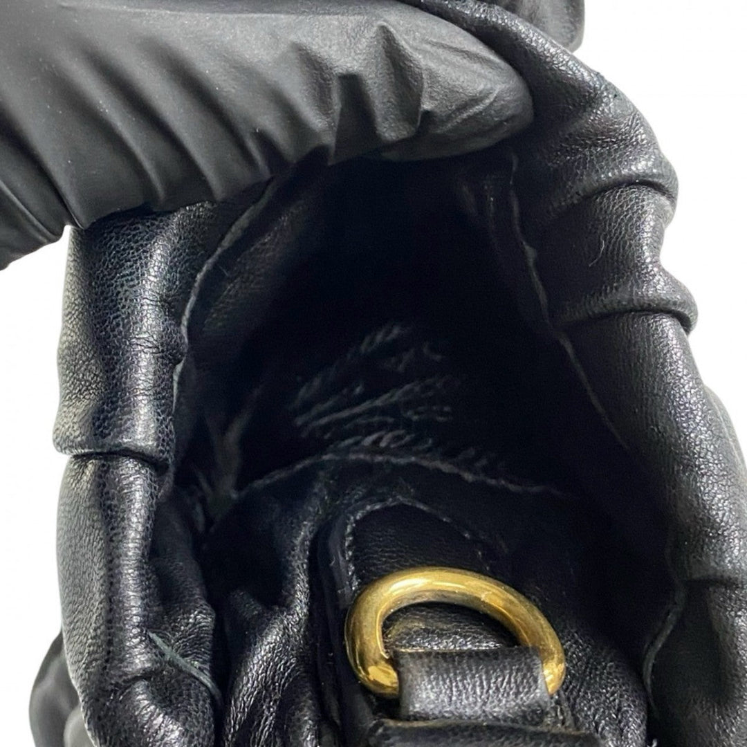 PRADA Shoulder Bag leather black