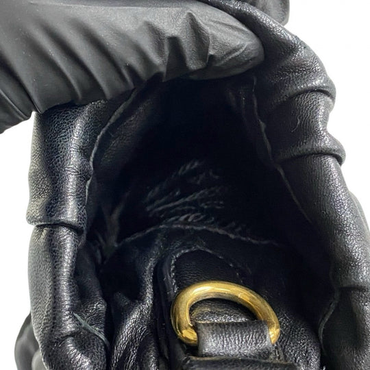 PRADA Shoulder Bag leather black