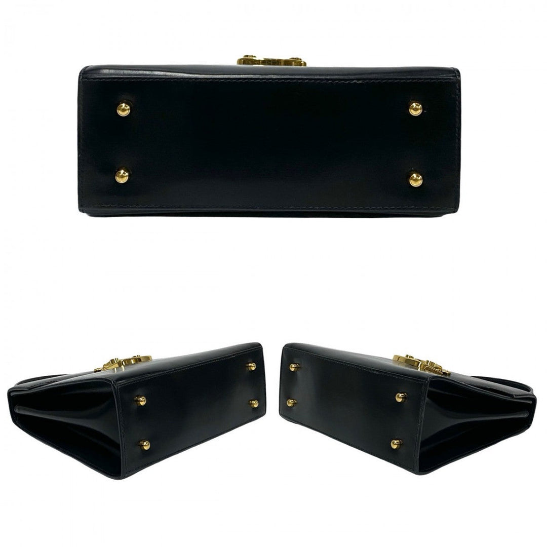 GUCCI Shoulder Bag Calfskin black Ready lock