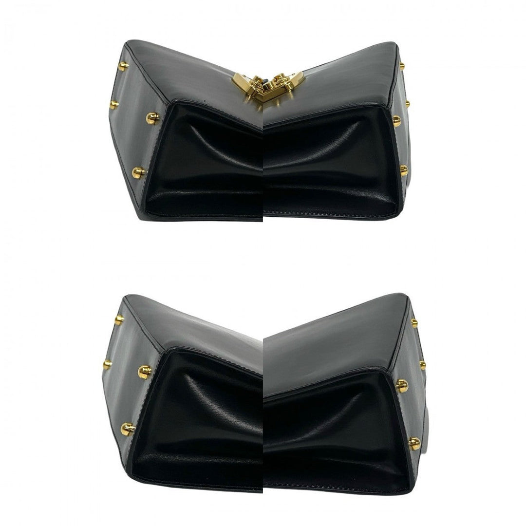GUCCI Shoulder Bag Calfskin black Ready lock