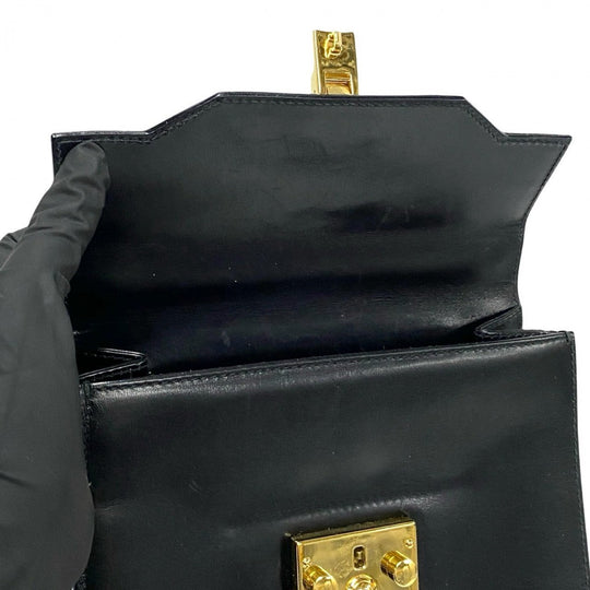 GUCCI Shoulder Bag Calfskin black Ready lock