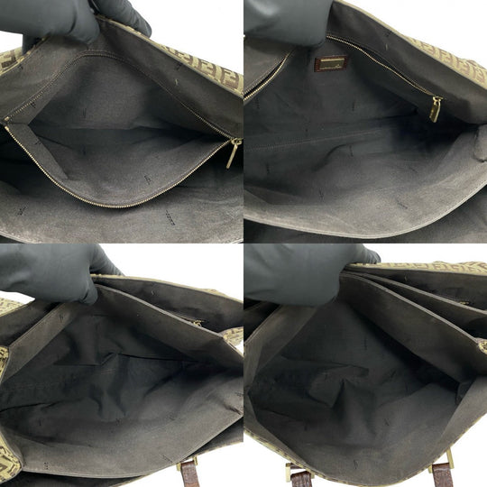 FENDI Handbag leather Brown