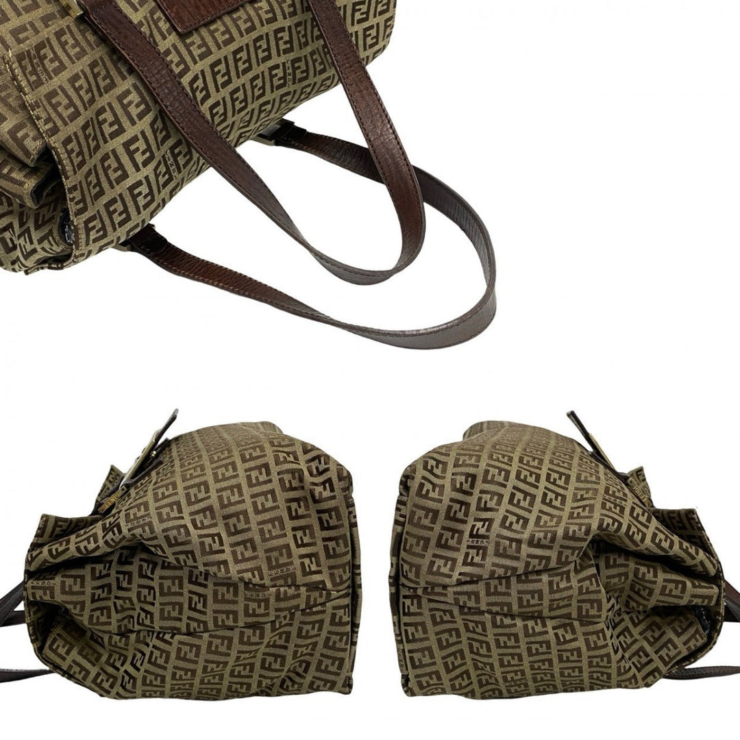 FENDI Handbag leather Brown