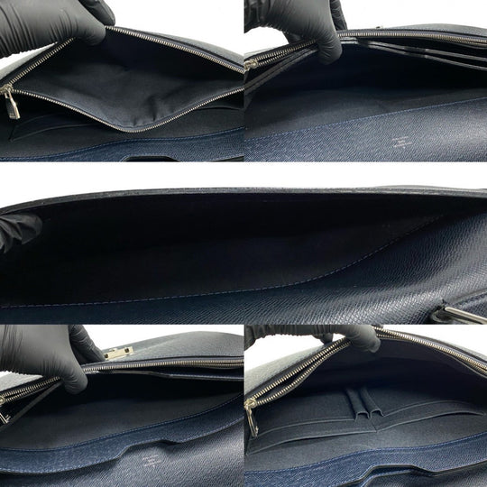 LOUIS VUITTON Business bag leather Navy Taiga Neo Robusto 2