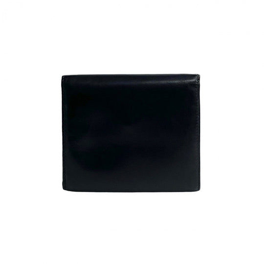 CELINE Tri-fold wallet leather Navy
