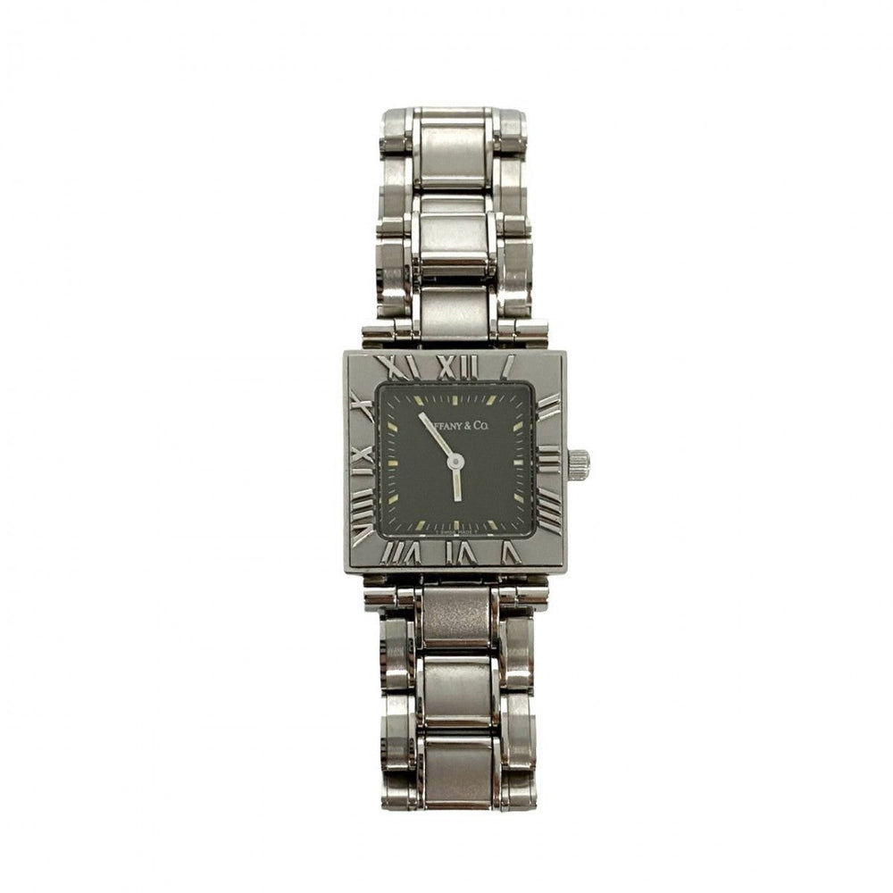 TIFFANY&Co. Watches Stainless steel Silver Vintage Atlas Square