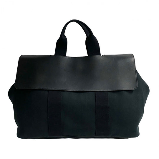 HERMES Handbag leather black Valparaiso MM
