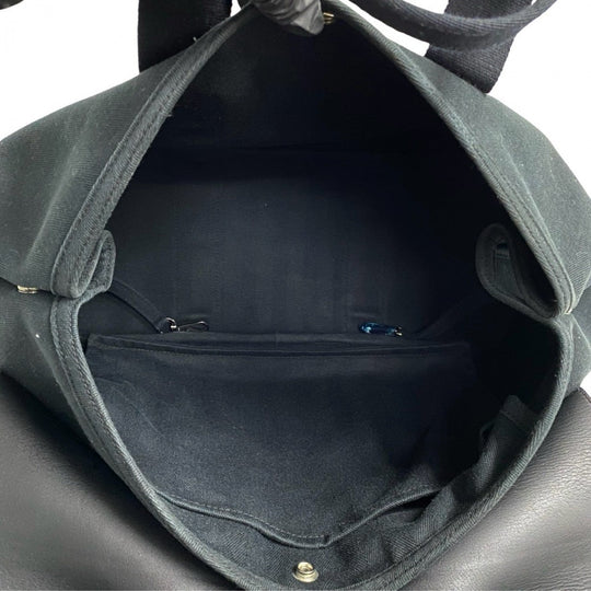 HERMES Handbag leather black Valparaiso MM