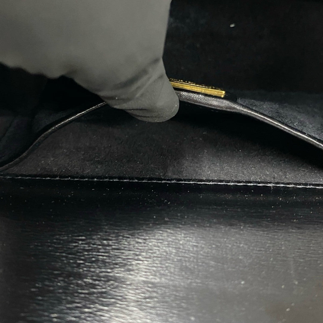 GUCCI Shoulder Bag leather black Old Gucci