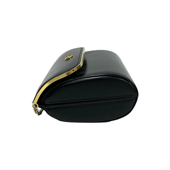 GUCCI Shoulder Bag leather black Old Gucci