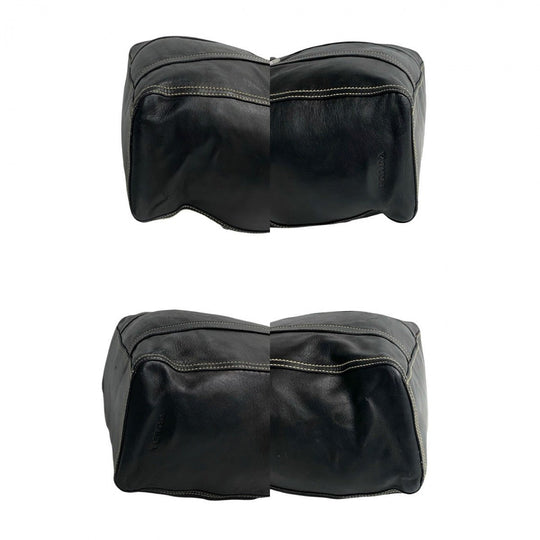 PRADA Tote Bag leather black