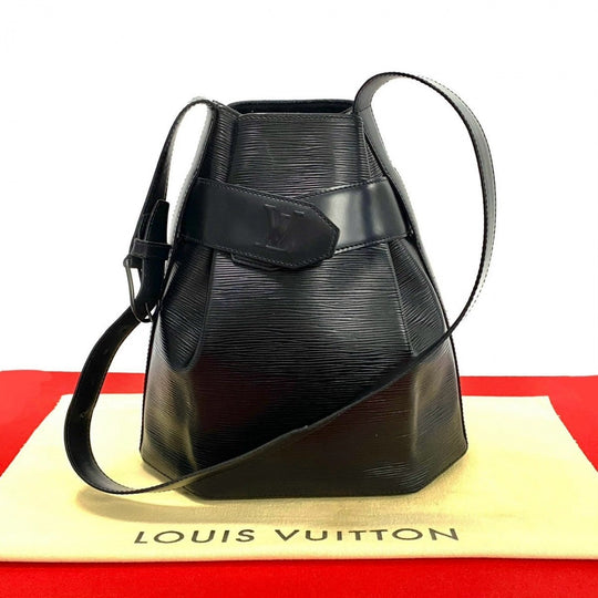 LOUIS VUITTON Shoulder Bag Epi Leather black Epi Sac De Paul PM