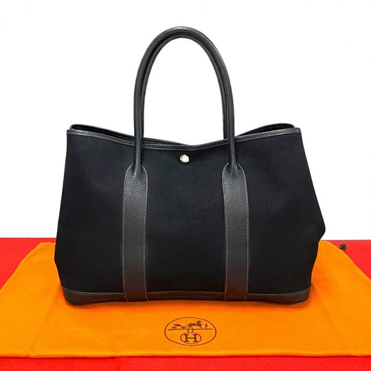 HERMES Handbag Towar Officier black Garden party PM