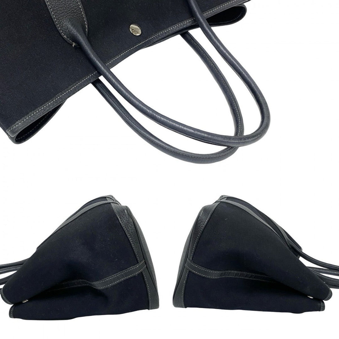 HERMES Handbag Towar Officier black Garden party PM