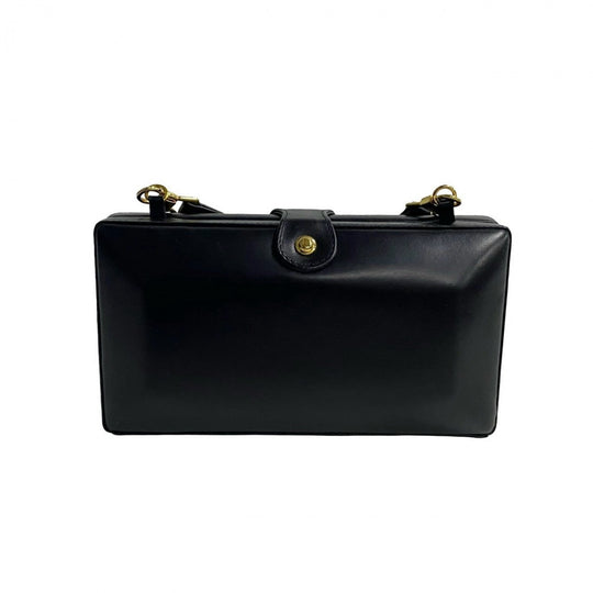 GUCCI Shoulder Bag leather black Old Gucci