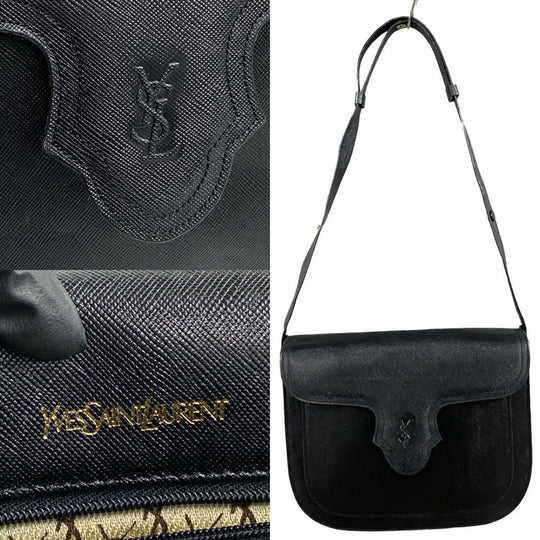 YVES SAINT LAURENT Shoulder Bag leather black
