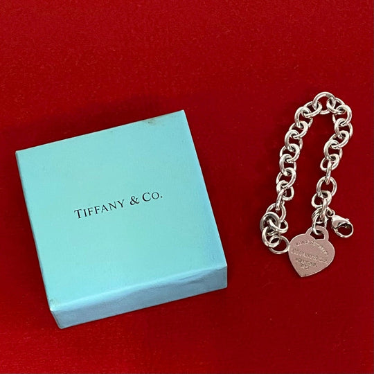 TIFFANY&Co. bracelet Silver925 Silver Return to Heart Breath