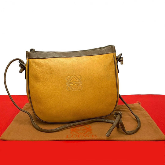 LOEWE Shoulder Bag leather Brown