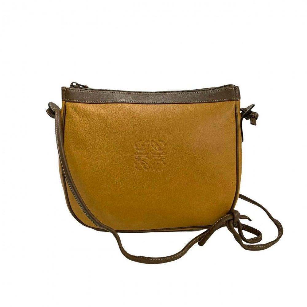 LOEWE Shoulder Bag leather Brown