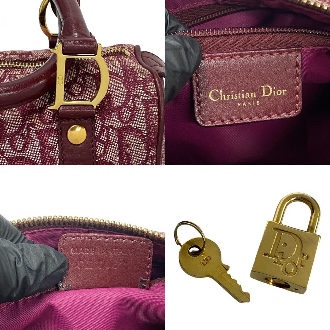 Dior Handbag leather wine-red