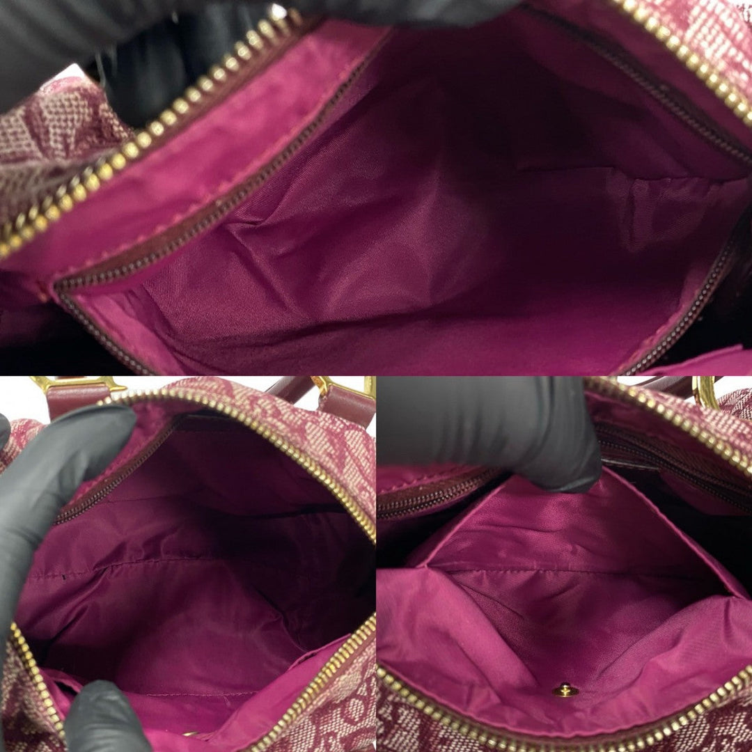Dior Handbag leather wine-red