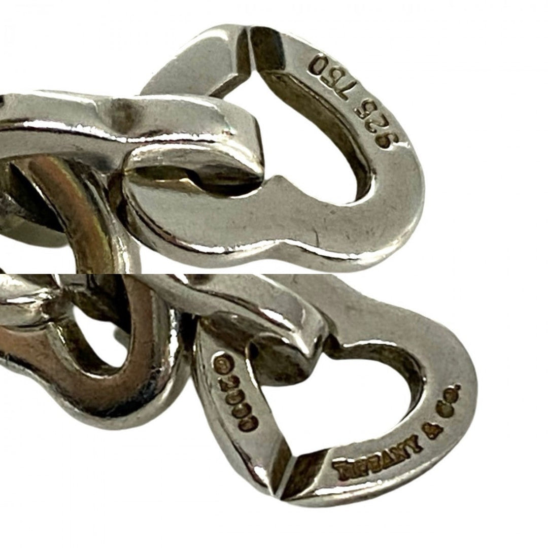 TIFFANY&Co. bracelet Silver925 Silver Heart Link Bure Rubbed T