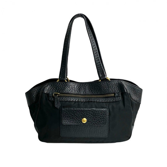 PRADA Tote Bag leather black