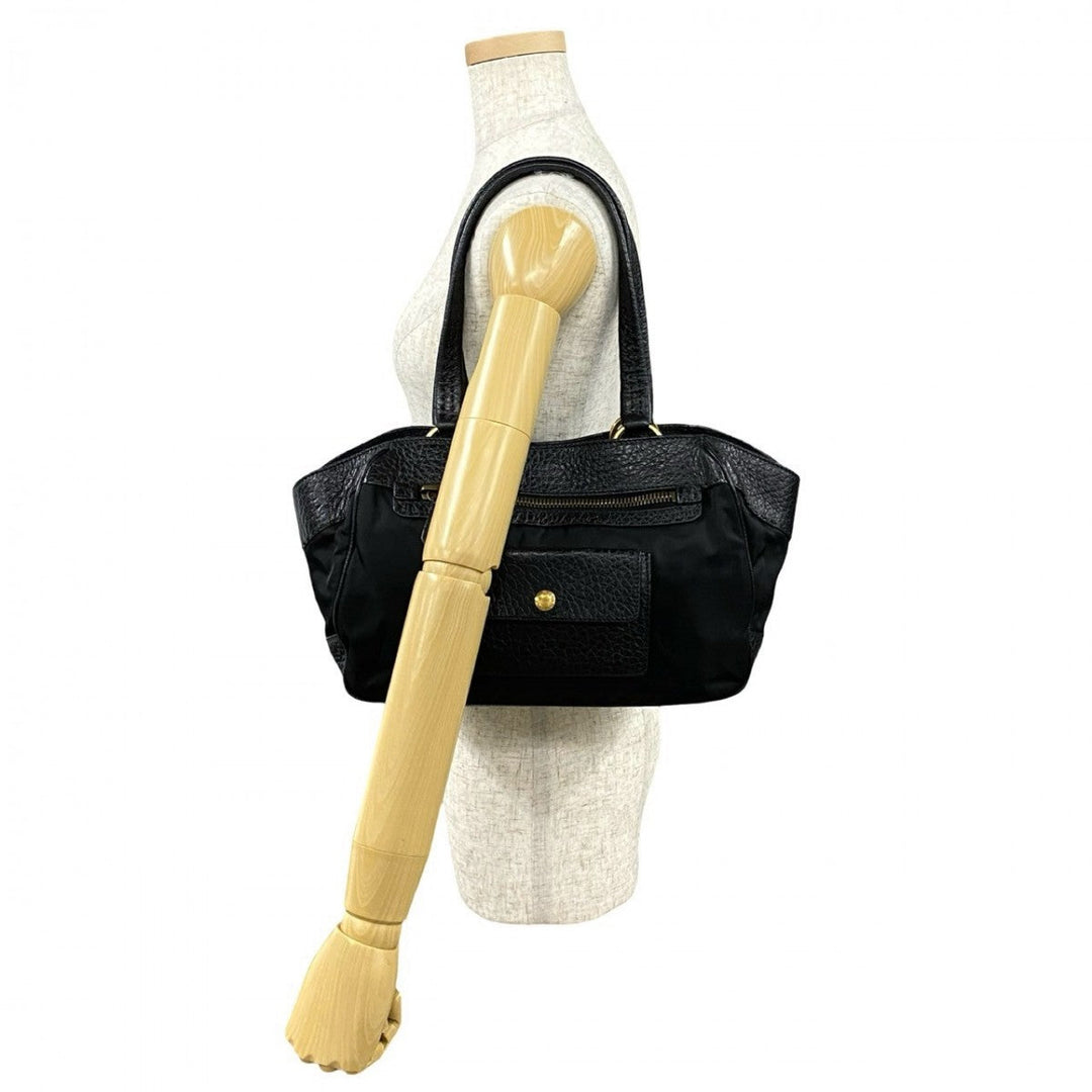 PRADA Tote Bag leather black