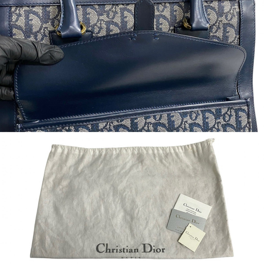 Dior Tote Bag leather Navy