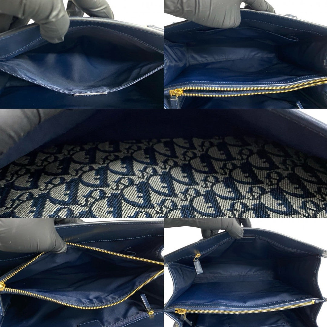 Dior Tote Bag leather Navy