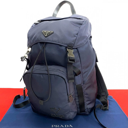 PRADA Backpack Nylon Navy
