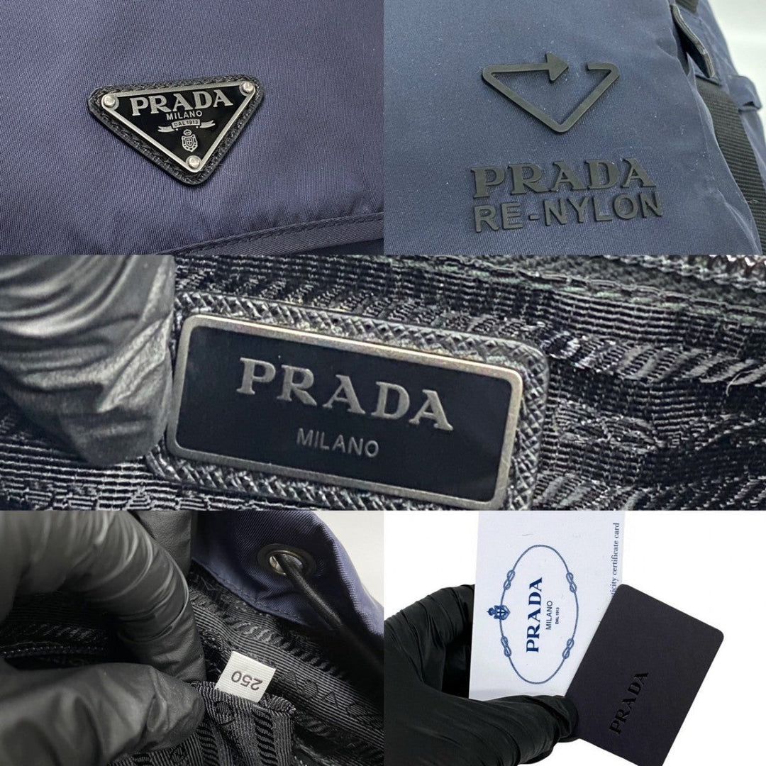 PRADA Backpack Nylon Navy