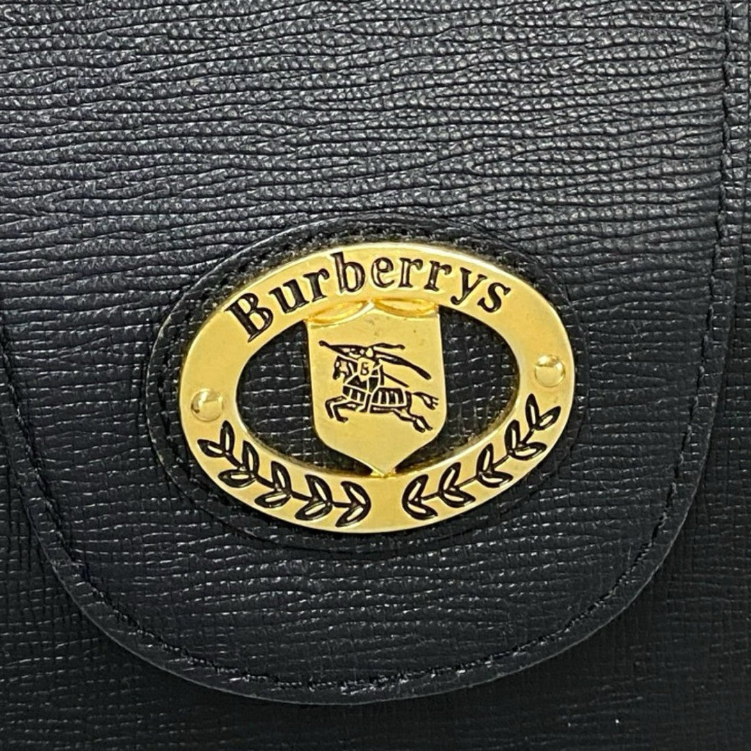 BURBERRY Tote Bag leather black