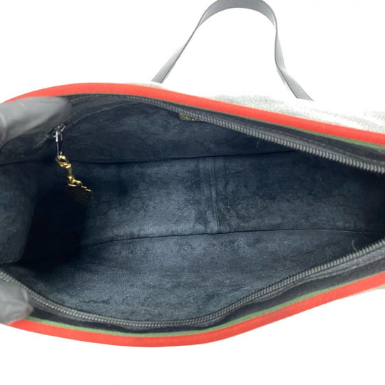 GUCCI Shoulder Bag leather black Sherry line