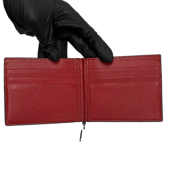 PRADA Bifold Wallet leather black