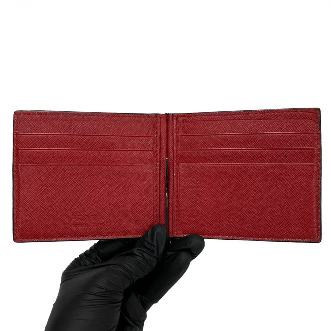 PRADA Bifold Wallet leather black
