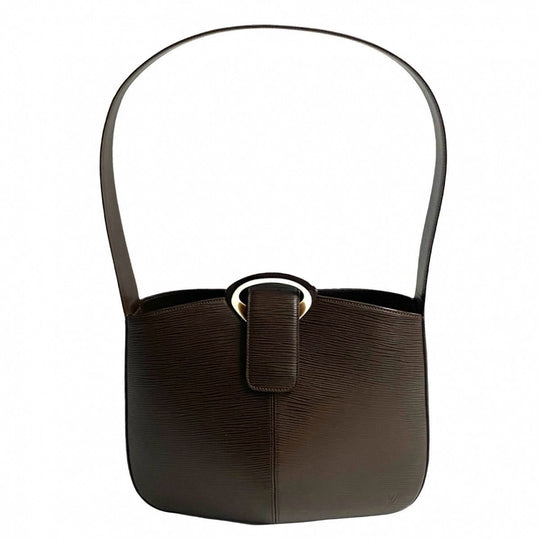 LOUIS VUITTON Shoulder Bag leather Brown Epi Revli
