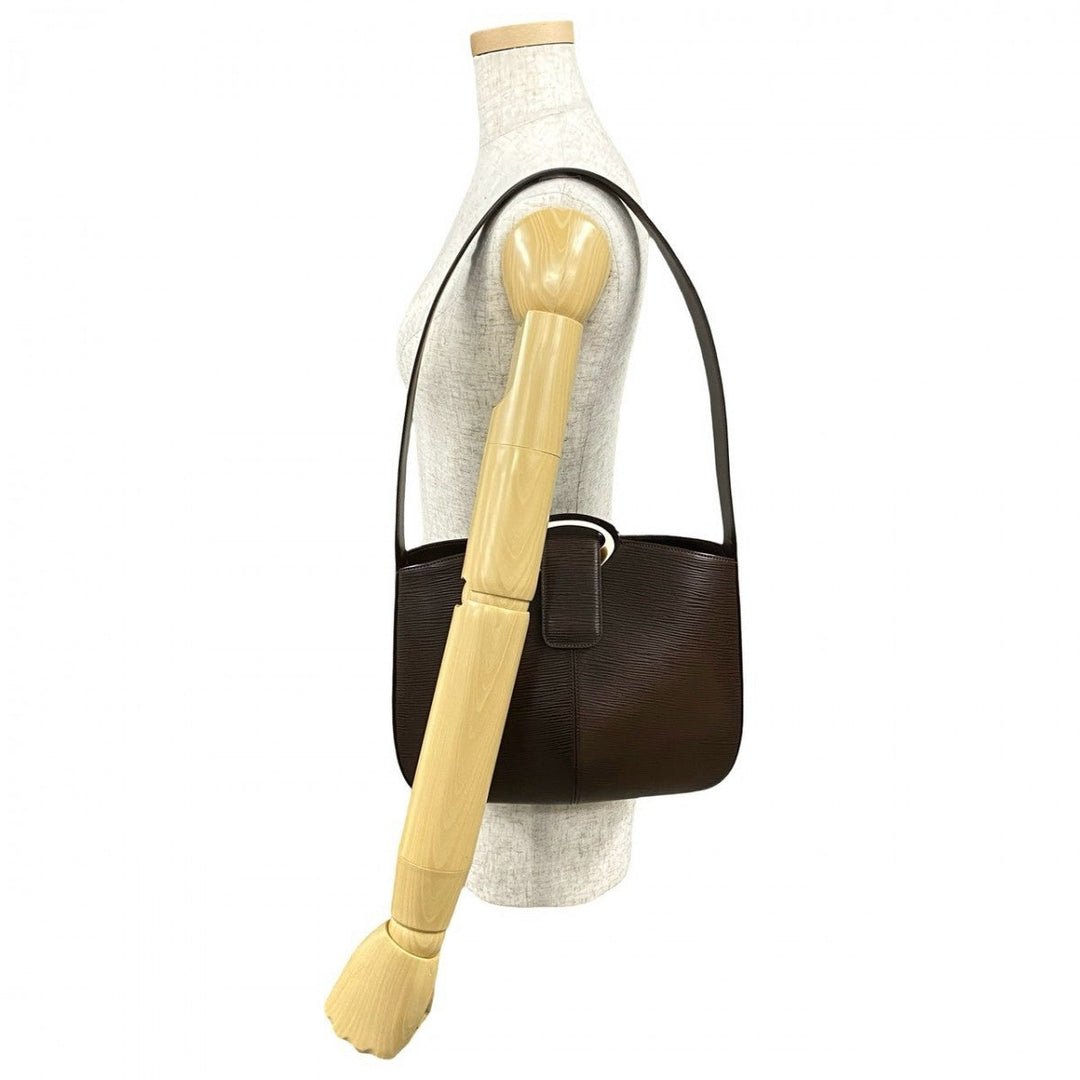 LOUIS VUITTON Shoulder Bag leather Brown Epi Revli