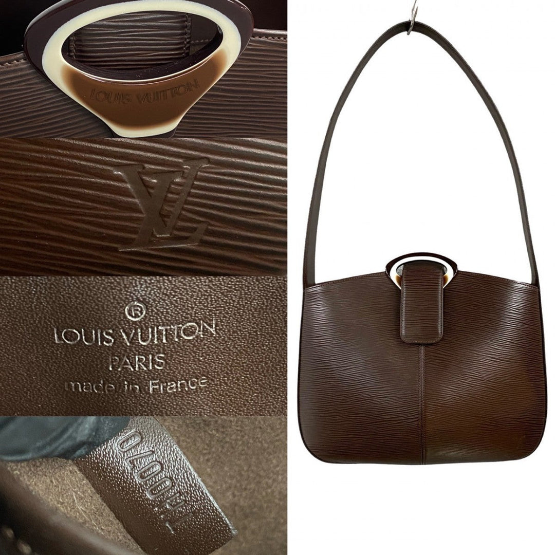 LOUIS VUITTON Shoulder Bag leather Brown Epi Revli