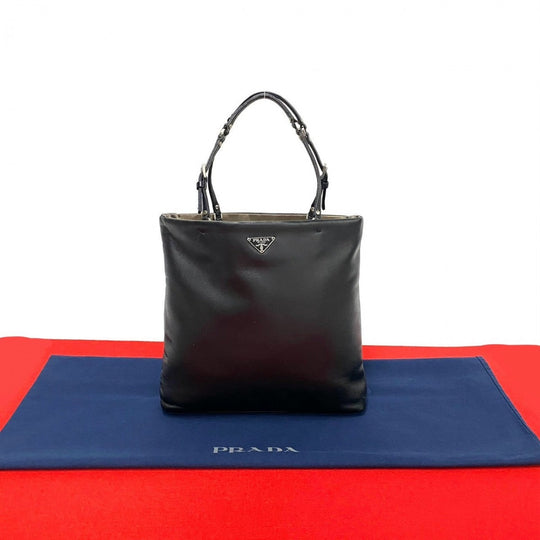 PRADA Handbag leather black