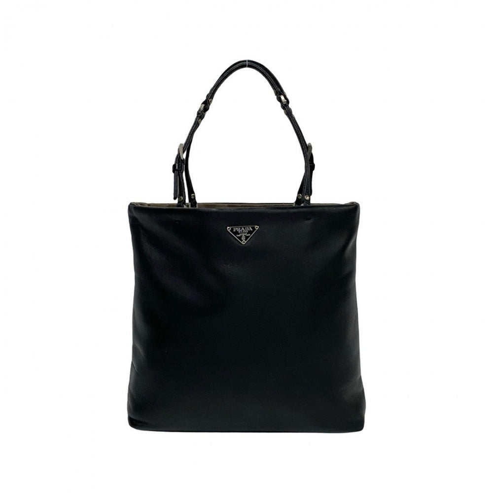 PRADA Handbag leather black