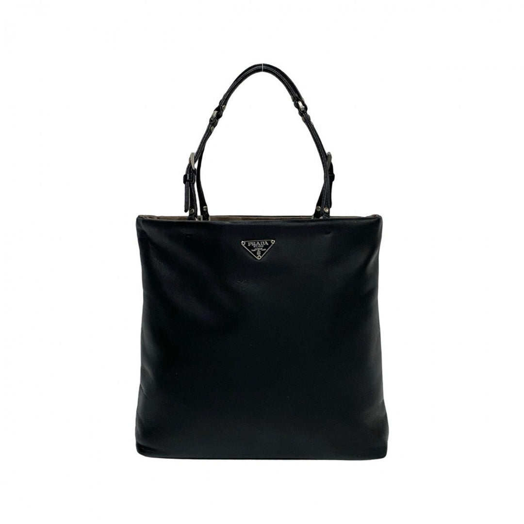 PRADA Handbag leather black
