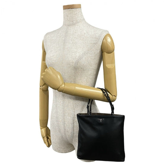 PRADA Handbag leather black