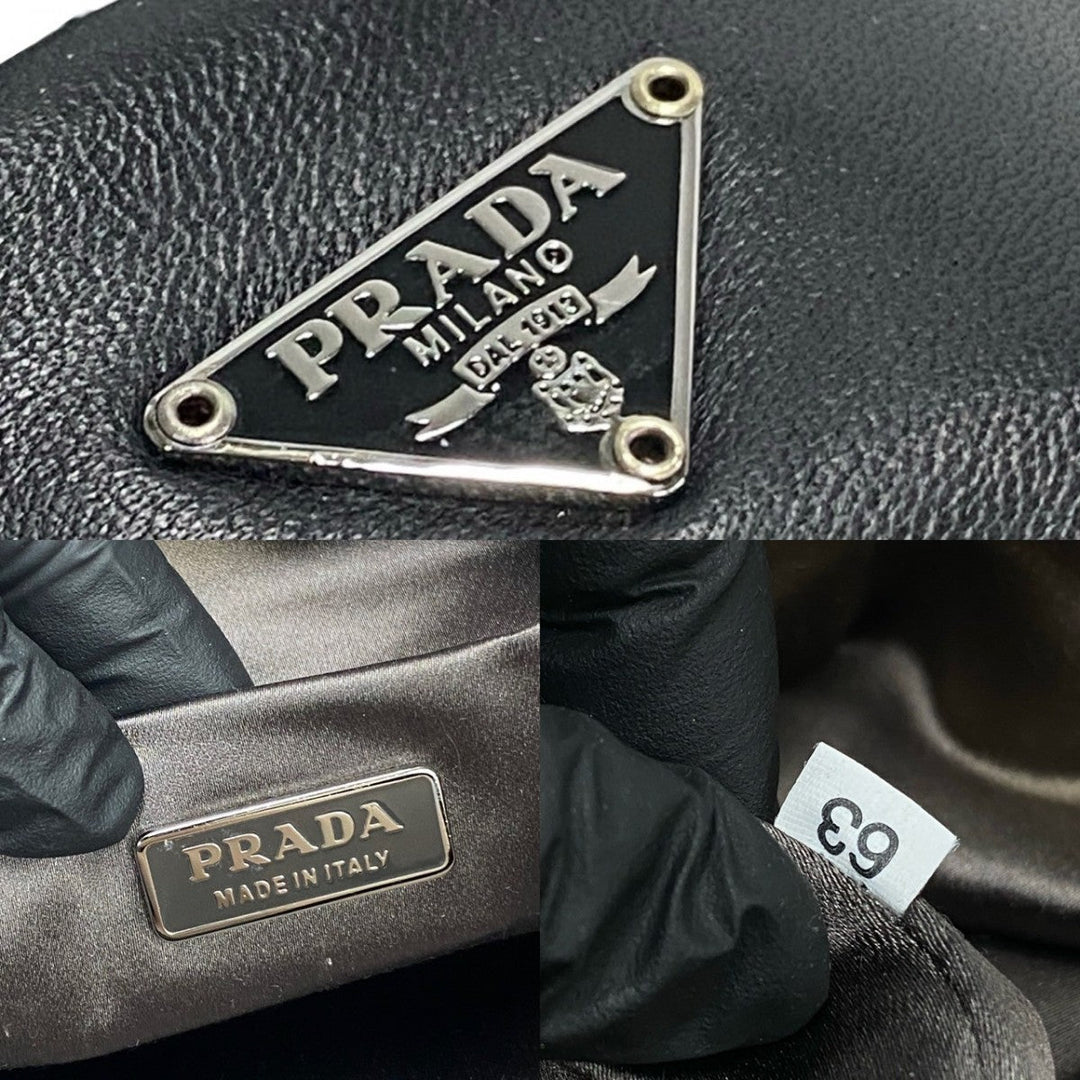 PRADA Handbag leather black