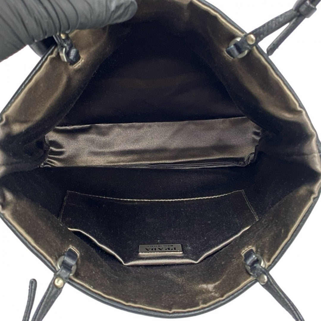 PRADA Handbag leather black