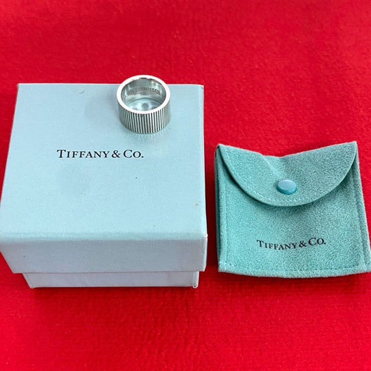 TIFFANY&Co. Ring Silver925 Silver Coin Edge Ring