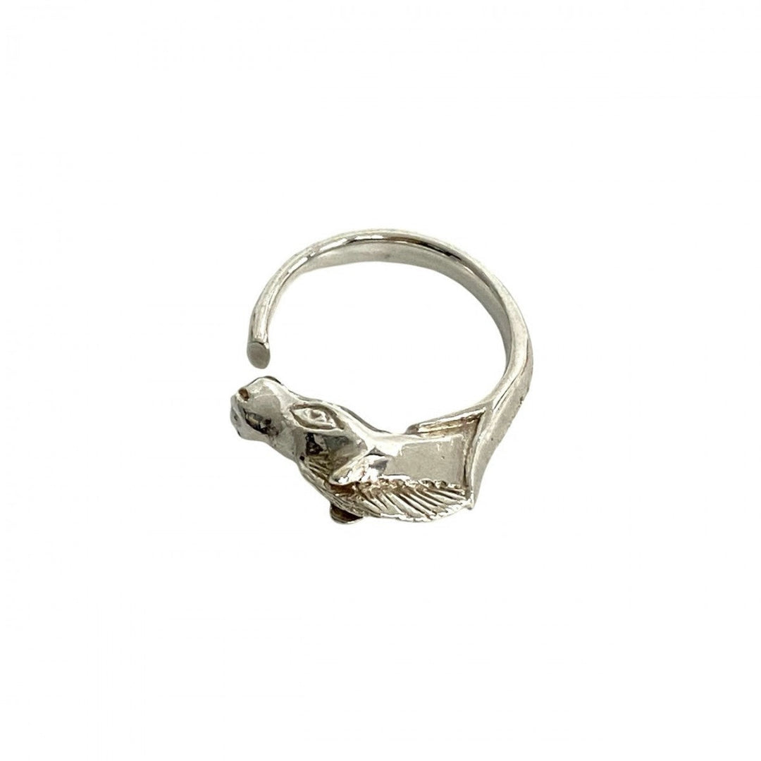 HERMES Ring Silver925 Silver Cheval Horseshoe Ring
