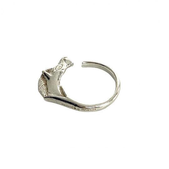HERMES Ring Silver925 Silver Cheval Horseshoe Ring
